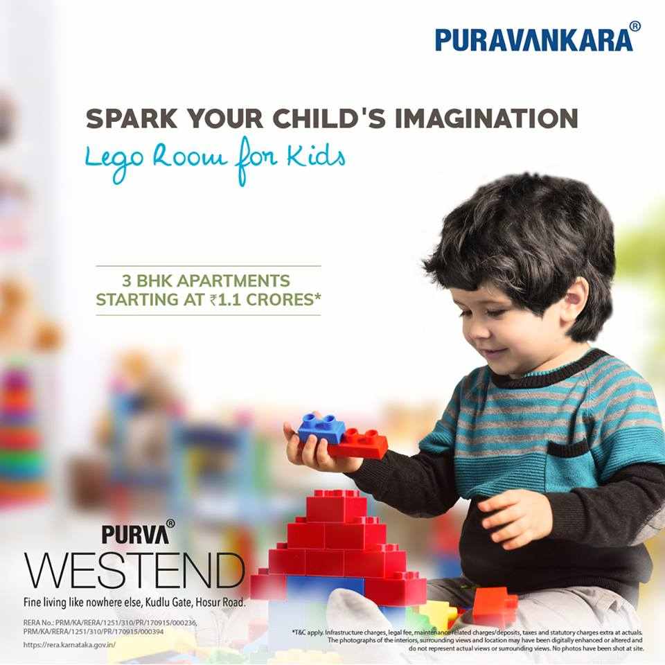 Presenting Lego room for kids at Purva Westend in Hosur Road, Bangalore Update